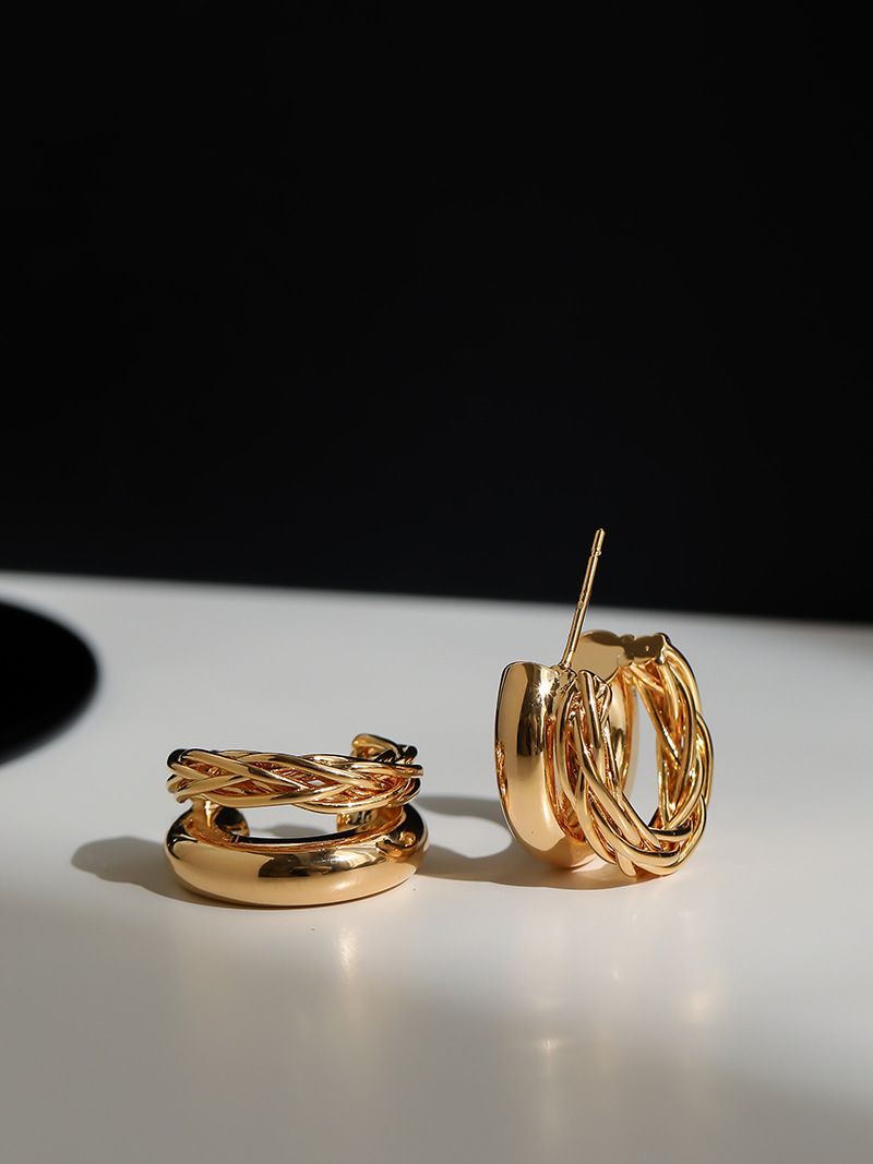 Orecchini a forma di C di alta qualità per donna, orecchini di design di nicchia, accessori per orecchie Yiwu_voghion.com