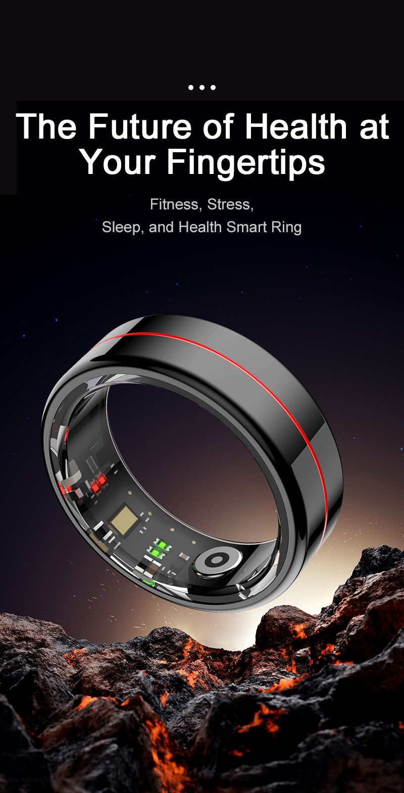 Rings R04 Smart Glasses Blood Oxygen Heart Rate Sleep Health Monitor Step Counter Smart Ring Smart Ring_voghion.com