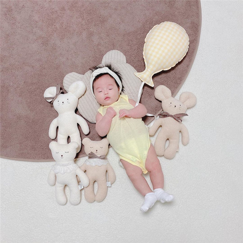 Beruhigendes Baby-Schlafspielzeug, kleine Bärenmaus, Bambi-Hirsch, Kindergeschenkpuppe_voghion.com