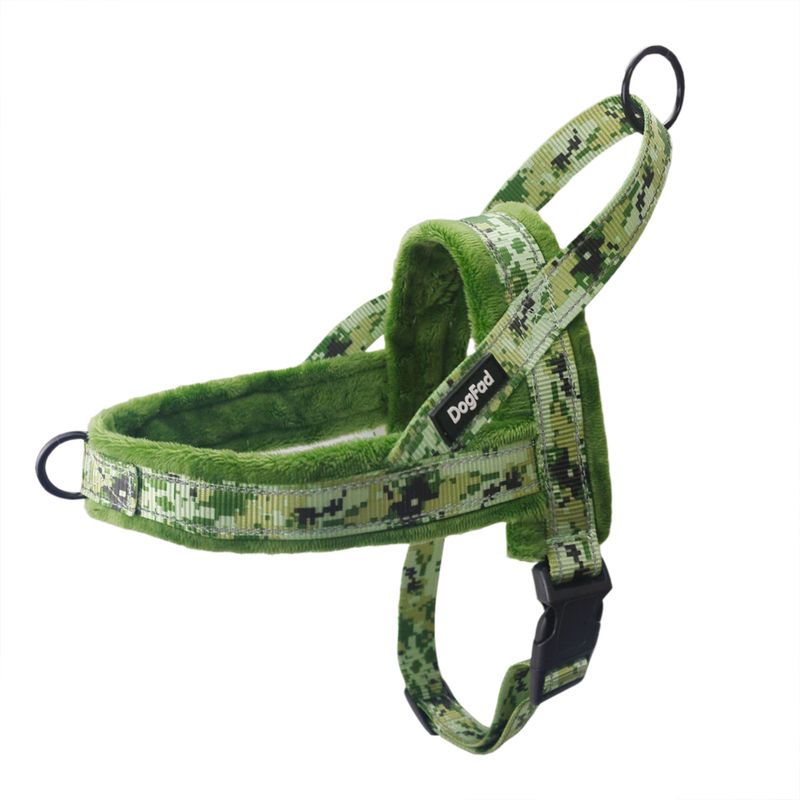 Pet With Plush Comfortable Inner Lining, Leash, Outdoor Sports Vest, Dog Harness_voghion.com