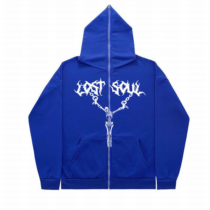 2023 Full Face Zipper American Y2K Style Skull Iron Rope Print Hoodie Jacket_voghion.com