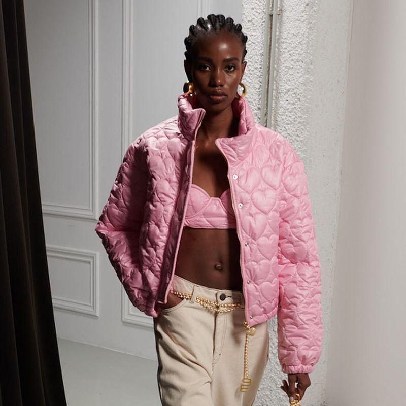 Damenbekleidung, modische Baumwollkleidung für Damen, dünne Baumwolljacke, neuer Damen-Liebes-Kurzmantel_voghion.com