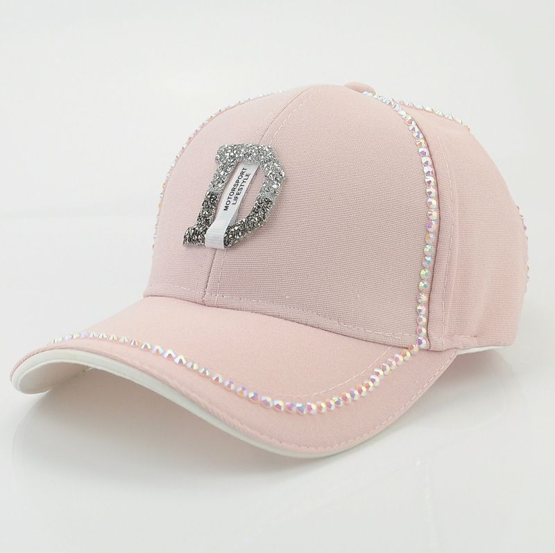 Cappello rosso netto per bambini versione coreana strass traspirante primavera ed estate protezione solare moda casual ins_voghion.com