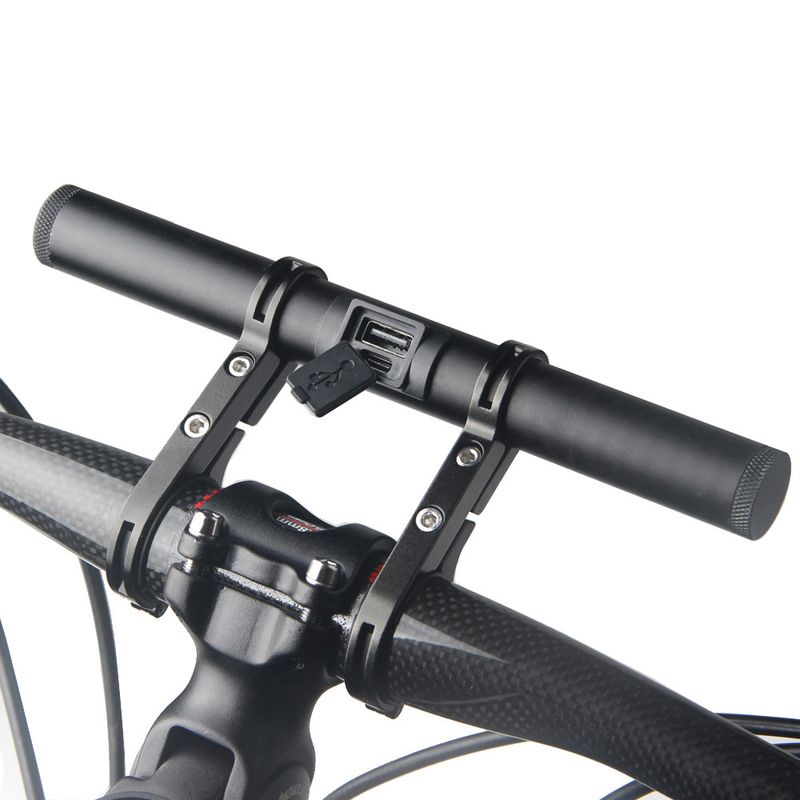 Bicycle Handlebar Extension Mount Light Flashlight Holder Clip Cycling Gear USB Power Bank_voghion.com