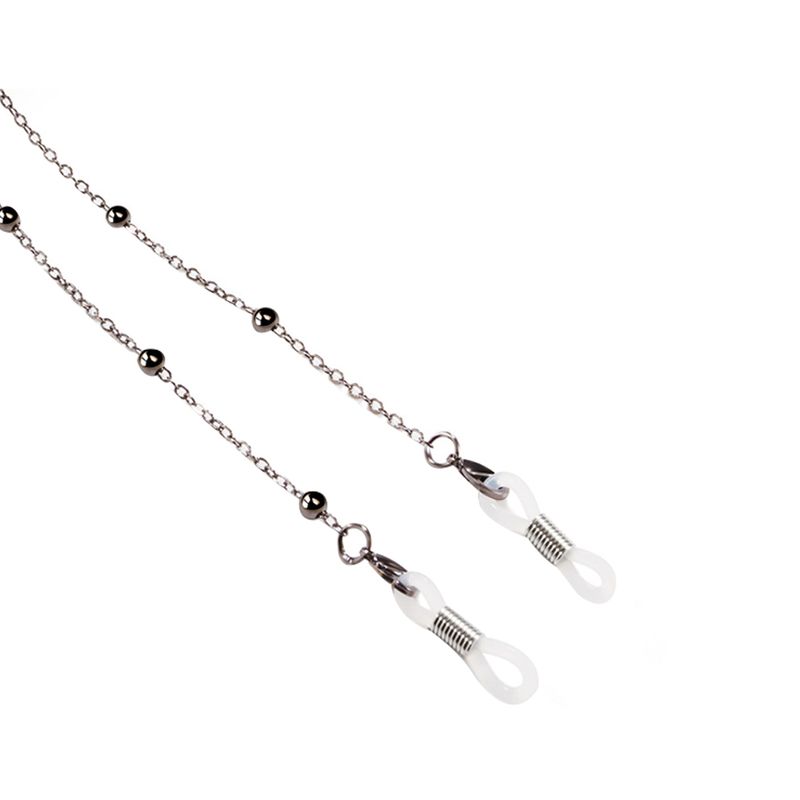 Chic Anti-slip Metal Beaded Reading Glasses Sunglasses Neck Cord Rope Chain_voghion.com