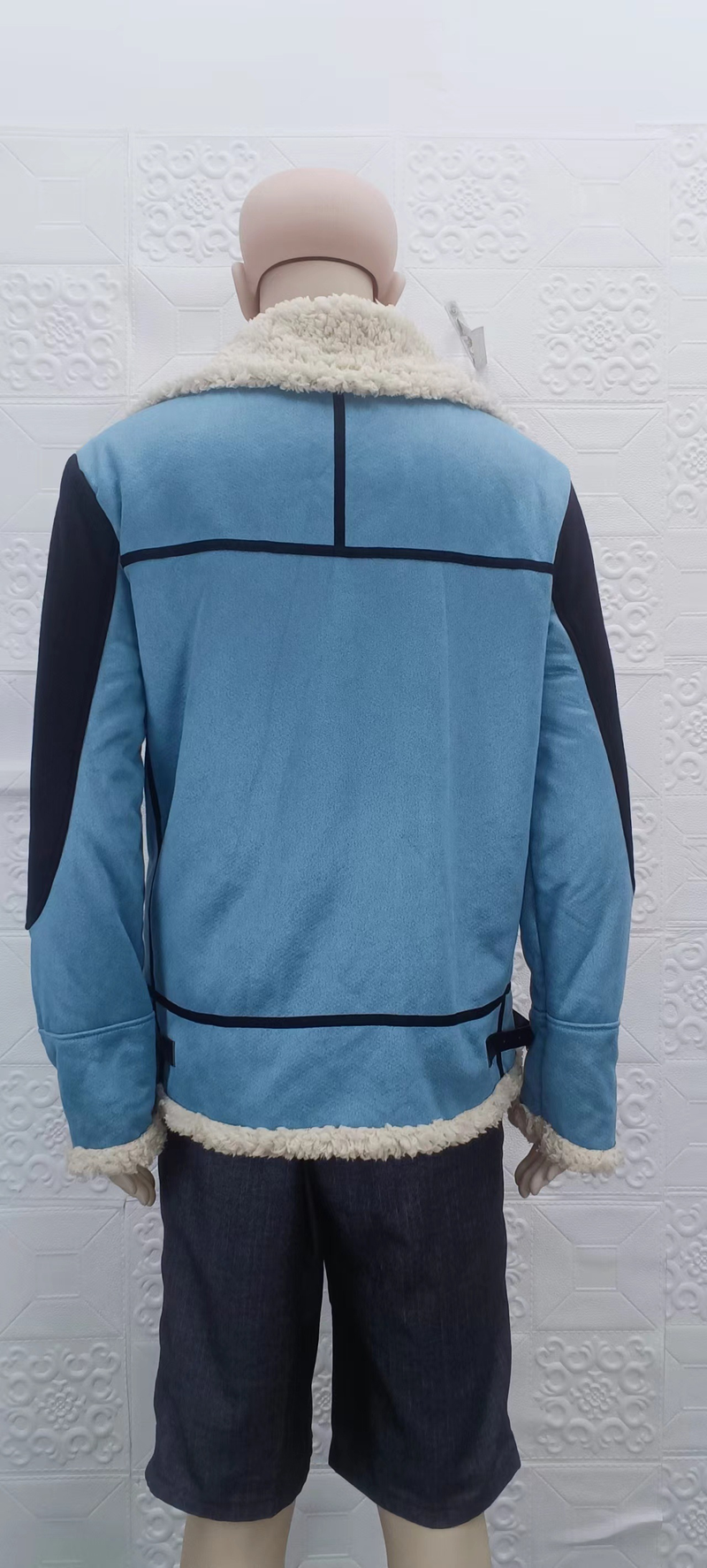 2023 Herfst/winter Hot Single Herenjas Bont Eendelig Verdikte Jas Kunstleer Fleece Herenjas Europees Groot_voghion.com