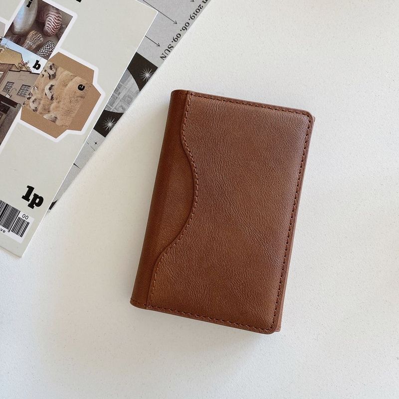 Kartenhalter Geldbörse Brieftaschen Pu-Leder Multi-Kartensteckplatz Kartentasche Magnetischer Handyständer Magnetische Kartentasche_voghion.com