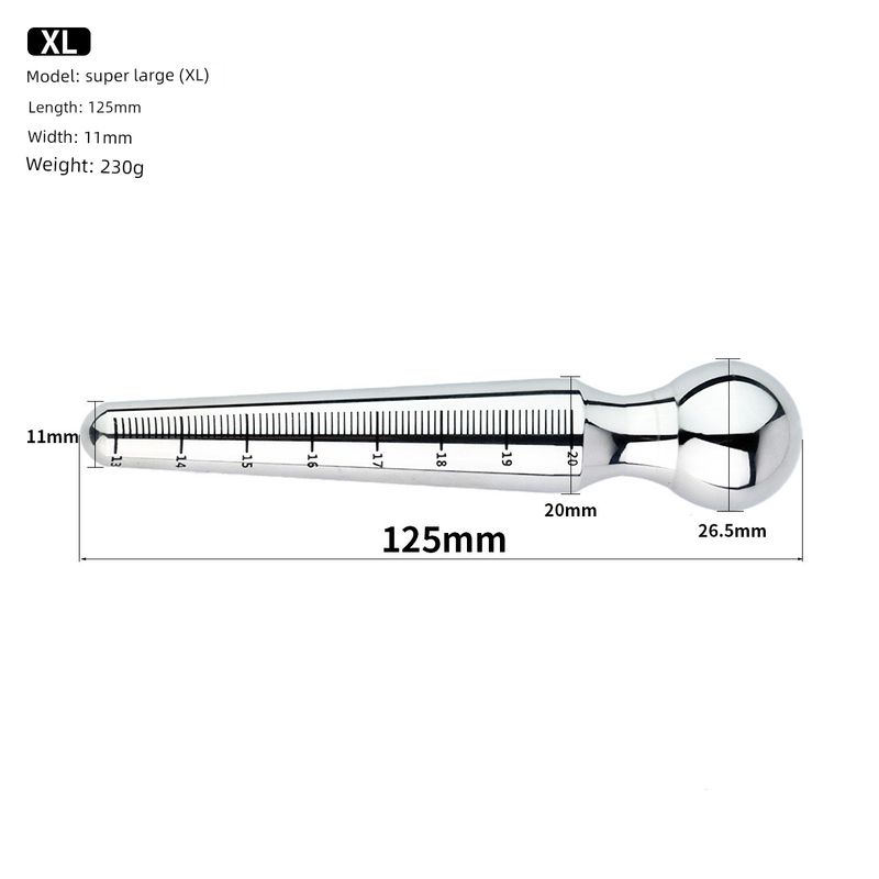 Sexy Smooth Stainless Steel With Scale Horse Eye Stick Novice White Open Urethral Expansion Masturbation Device Male And_voghion.com