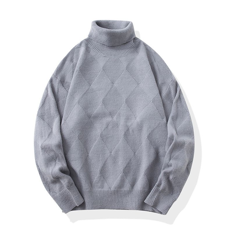 Pullover herren herbst und winter neue stil Amerikanischen trend mode lose lässig stehkragen einfarbig bequem_voghion.com