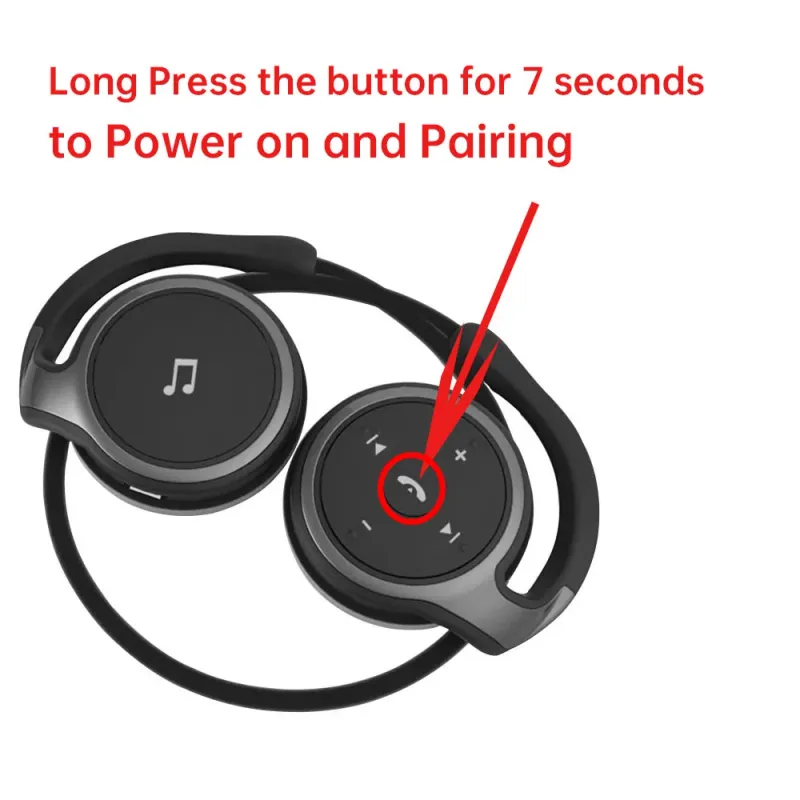 Arikasen A6 Ohrhörer On-Ear Komfortables kabelloses Kopfhörermikrofon Tiefe Bässe 3D-Stereo-Sound Bluetooth 5.0-Headset_voghion.com