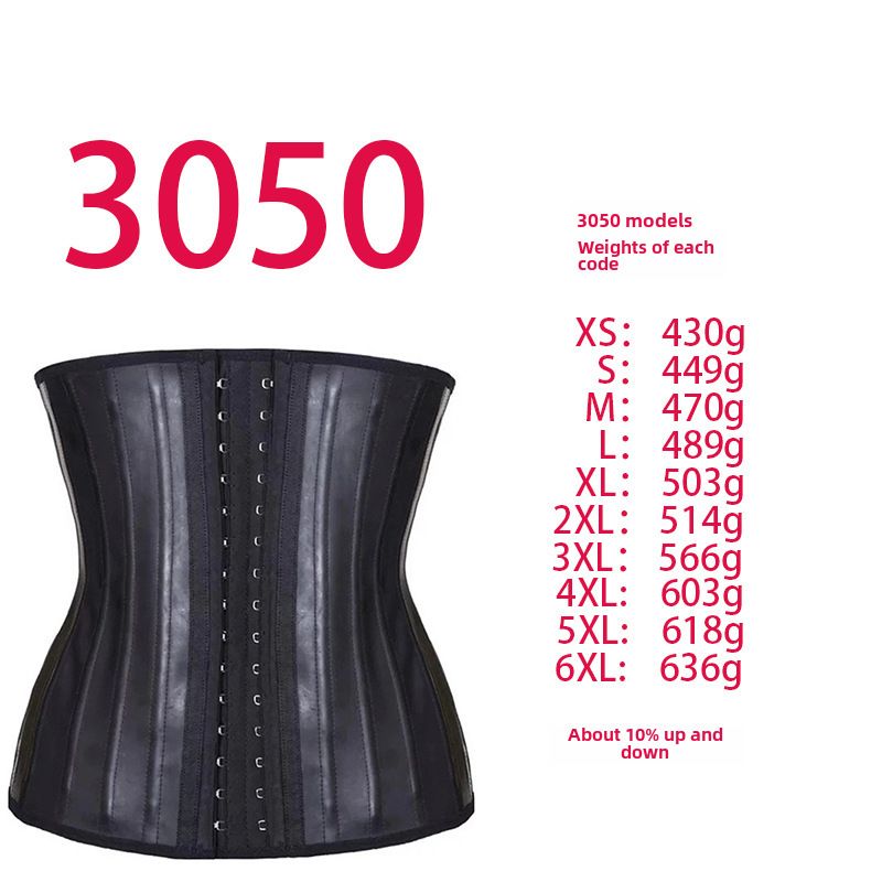 Grenzüberschreitender Außenhandel 25 Knochen Matt Latex Taillendichtung Bauchkorsett Trainingsgerät Dynamisches Taillenformungsgerät_voghion.com