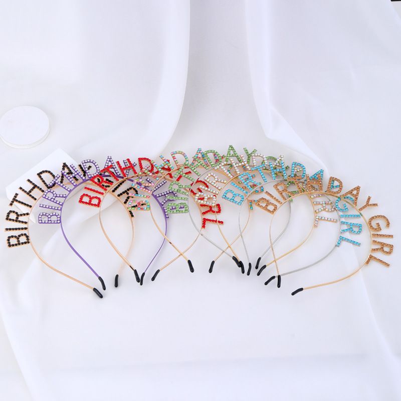 Mädchen Königin Stirnband Party Geburtstag Party Geschenk GEBURTSTAG Mädchen Glitter Bunte Schulter Gurt Etikette Gürtel_voghion.com