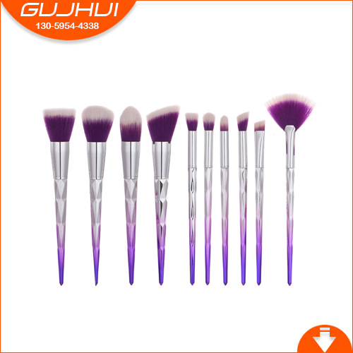 10-teiliges Make-up-Pinsel-Set, Make-up-Tools, Meerjungfrau-Mais, sechsseitiges Gewinde, GUJHUI_voghion.com