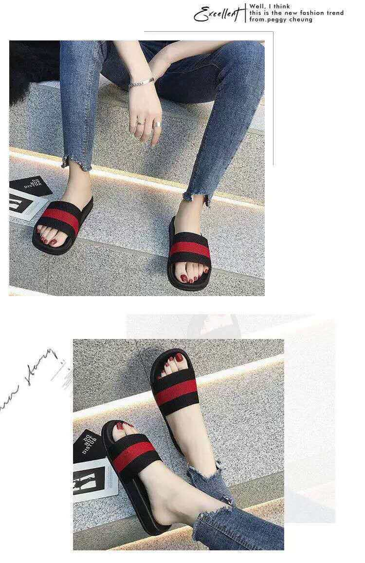 Papucsok Női Nyári Új Stílusú Kültéri Ruházat Otthon Beltéri Férfi és Női Szandálok Cipők Lépésről Szarra Érzés Otthon Nagykereskedelmi Flip-flopok_voghion.com