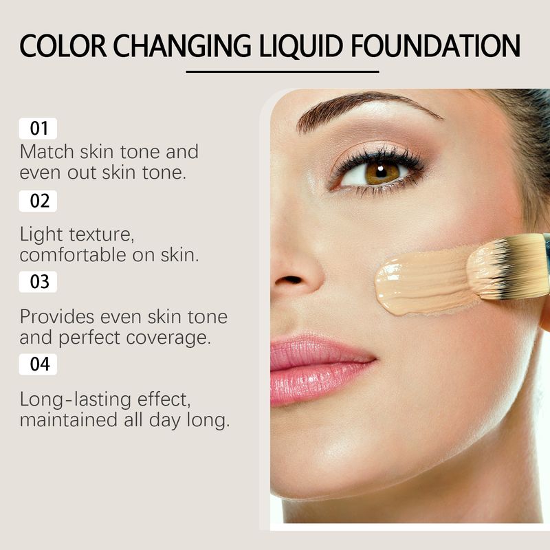 warm Brightens, Convenient Natural, Concealer, Light Thin, The Skin Color Is Clean, Transparent And Moist Liquid_voghion.com