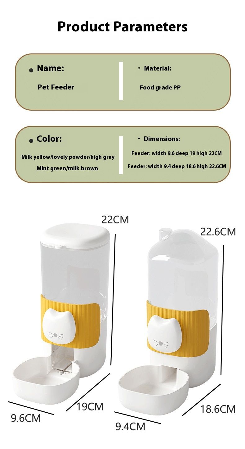 Wasserspender-Set für Haustiere, Hängekäfig, automatisches Nachfüllen von Futter, großes Fassungsvermögen, katzensicherer Napf, Hundenapf_voghion.com