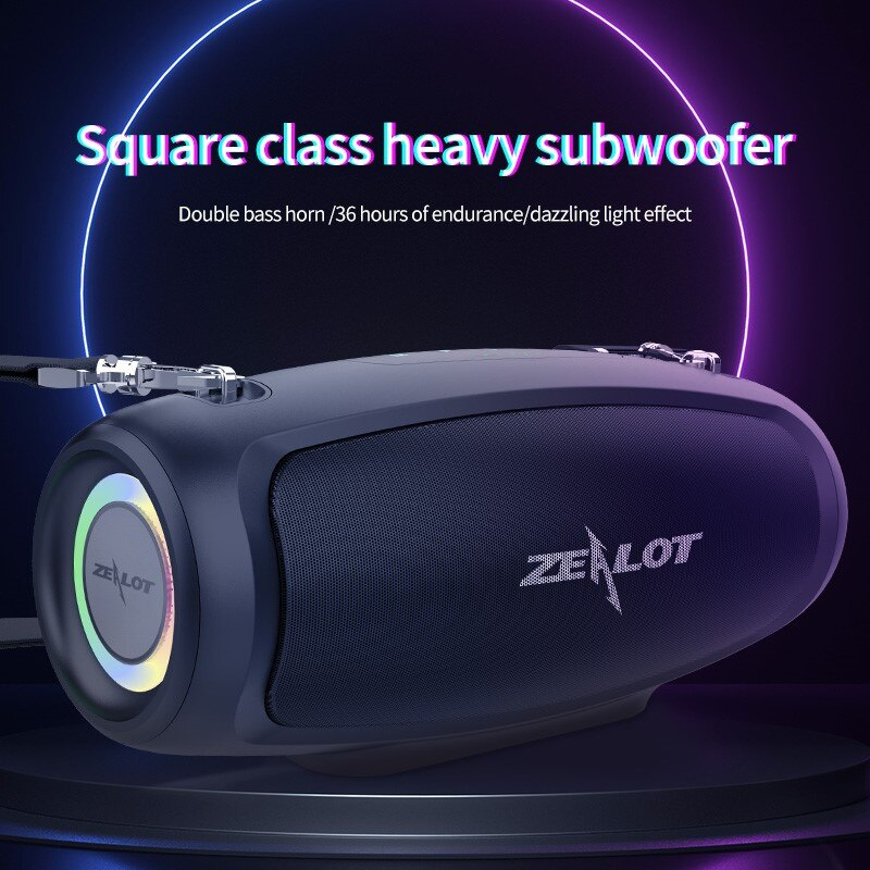 Zealot S37 głośniki Bluetooth 40W moc wyjściowa bezprzewodowy głośnik głęboki bas subwoofer stereo zewnętrzny wodoodporny odtwarzacz muzyczny_voghion.com
