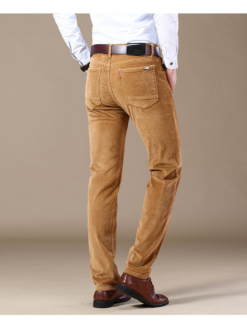 Cord Multi-Color Herbst Winter Slim Straight Herren Casual Hosen Reine Baumwolle Lange Hosen_voghion.com
