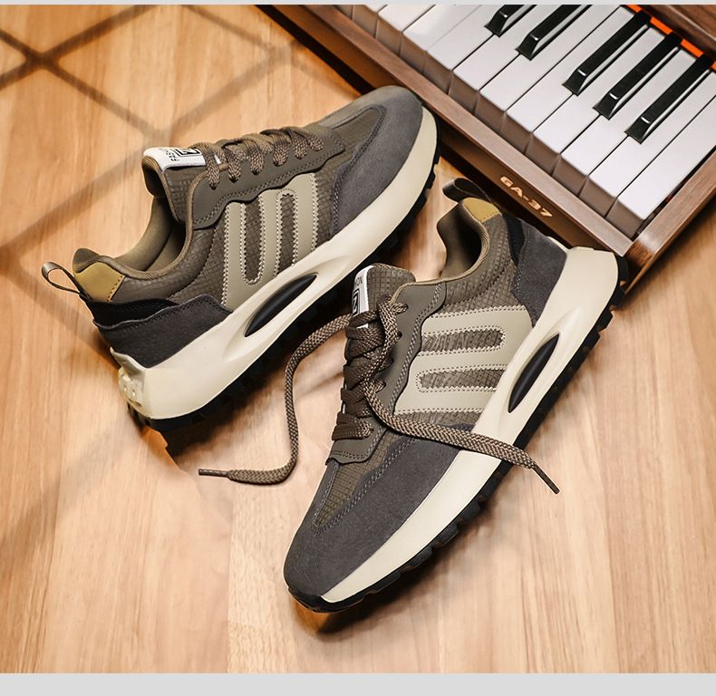 Forrest Gump Nouvelles chaussures de course pour hommes, décontractées, tendance, à semelles épaisses, rehaussantes pour papa_voghion.com