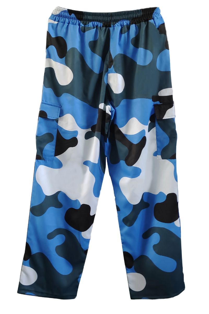Men's Camouflage Cargo Pants - Outdoor Military Tactical Jogger Pants With Drawstring Waist & Multiple Pockets, Loose Fit Casual Work Pants_voghion.com