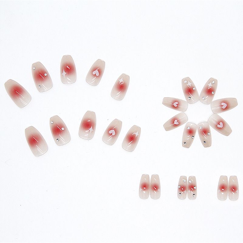 Nail Art Patch Großhandel Wear Armour Love Glänzende transparente weiche Rüstung 24 Boxed Ultra-dünne nahtlose Rüstung_voghion.com