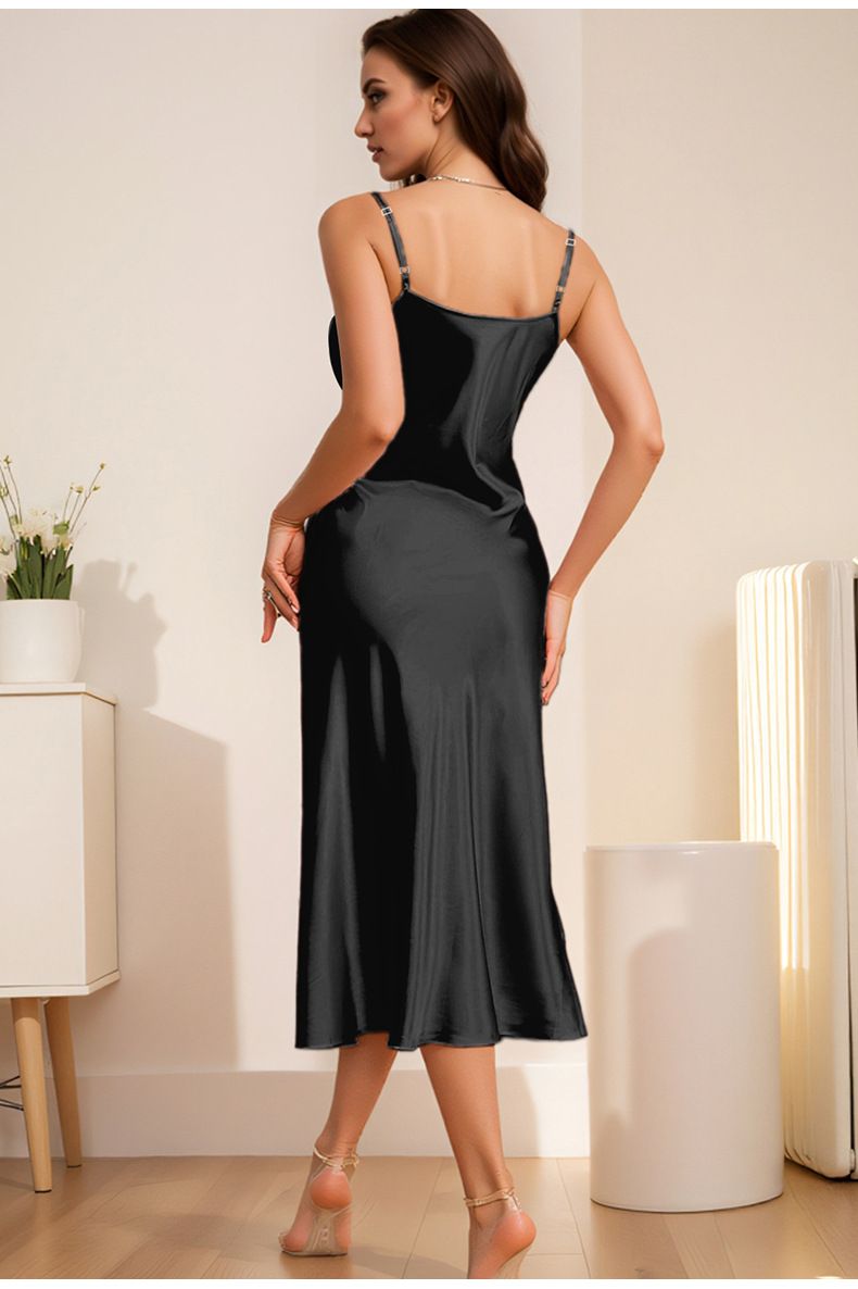 Intimo Donna Vestaglia Larga Camicia da Notte Accappatoio Casa Vestiti Pigiama Moda Camicia da Notte Set_voghion.com