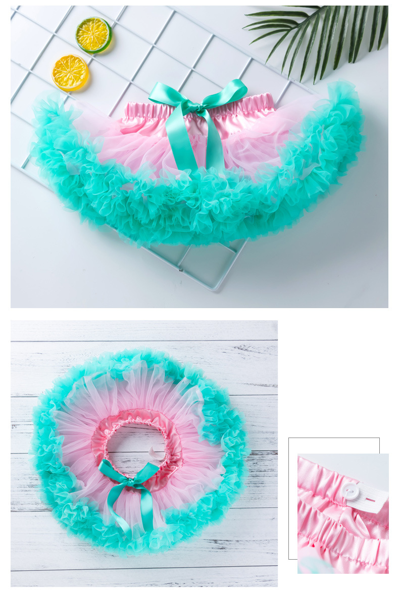 Bébé vêtements bébé fille nouveau demi-corps jupe bébé festival A-ligne jupe enfants tutu jupe fille fil net princesse enfants jupe_voghion.com