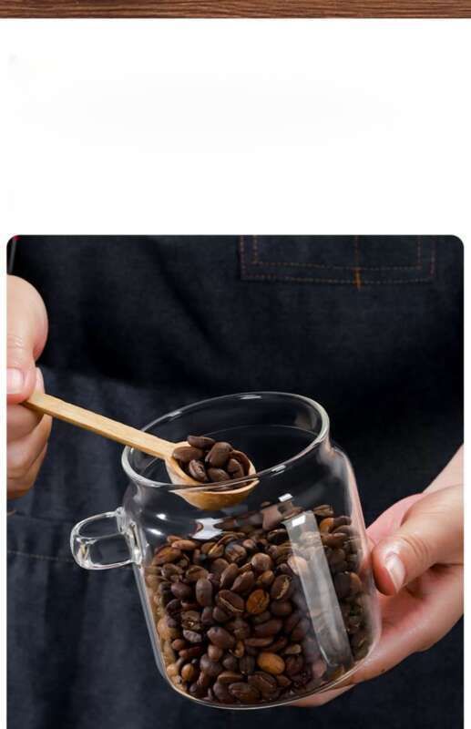Bicchiere da caffè sigillato con cucchiaio, bottiglietta per scatola di chicchi, barattolo per la conservazione del caffè in polvere, barattolo per il tè_voghion.com