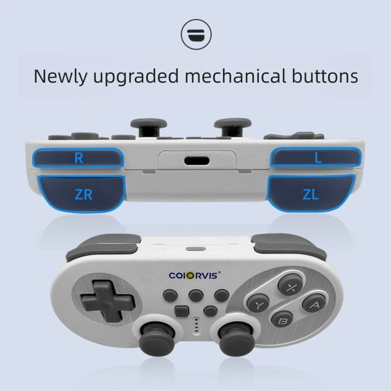 Controller di gioco wireless per PC Bluetooth COIORVIS Original Switch Pro Classic con grilletto meccanico_voghion.com