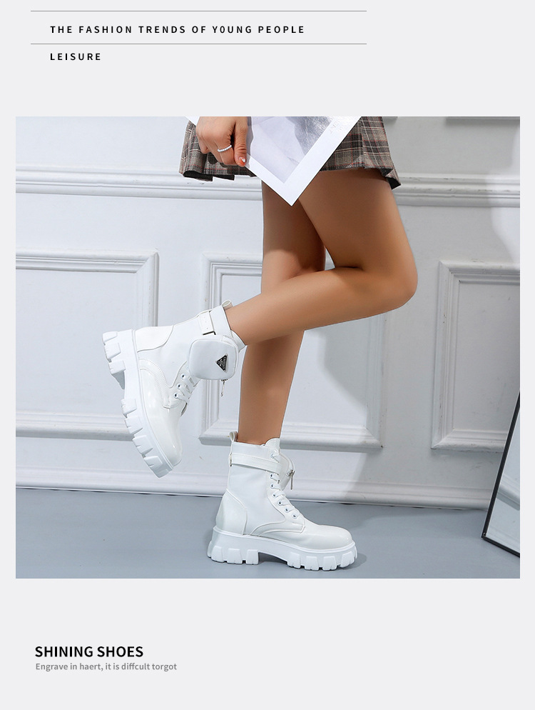 Außenhandel plus Größe Martin Stiefel Damen Herbst und Winter 202E Europäische und amerikanische Tasche kurze Stiefel Damenstiefel mit dickem Boden_voghion.com