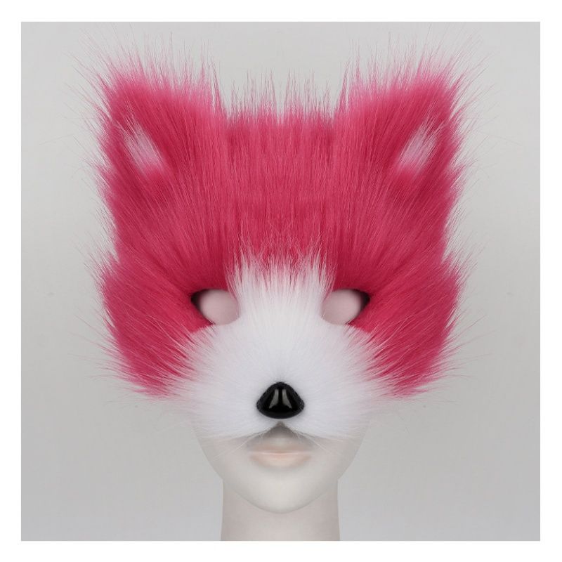 Simulation Plush Simulation Adult Mask Cosplay Halloween Ball Accessories Performance Props_voghion.com