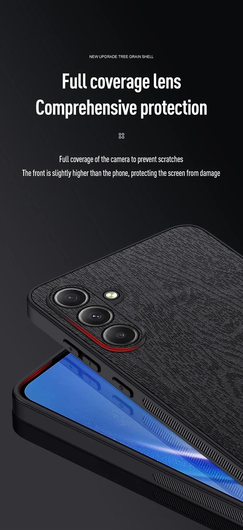 Modello in legno Lathr per Samsung Galaxy S24 S23 S22 S21 Plus Non 20 Protezione posteriore in silicone ultra antiurto_voghion.com