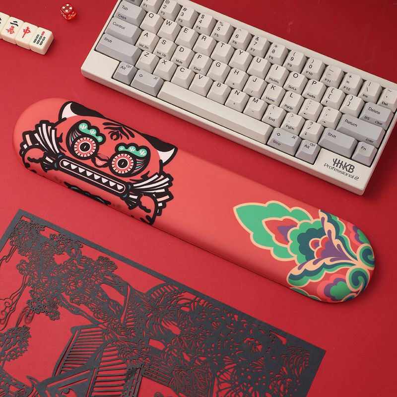 Uovertruffen kvalitet af memory foam-tastaturstøtte, langsom rebound, silicagel-håndledsmus, håndledsstøtte, national stil, flot kontor_voghion.com