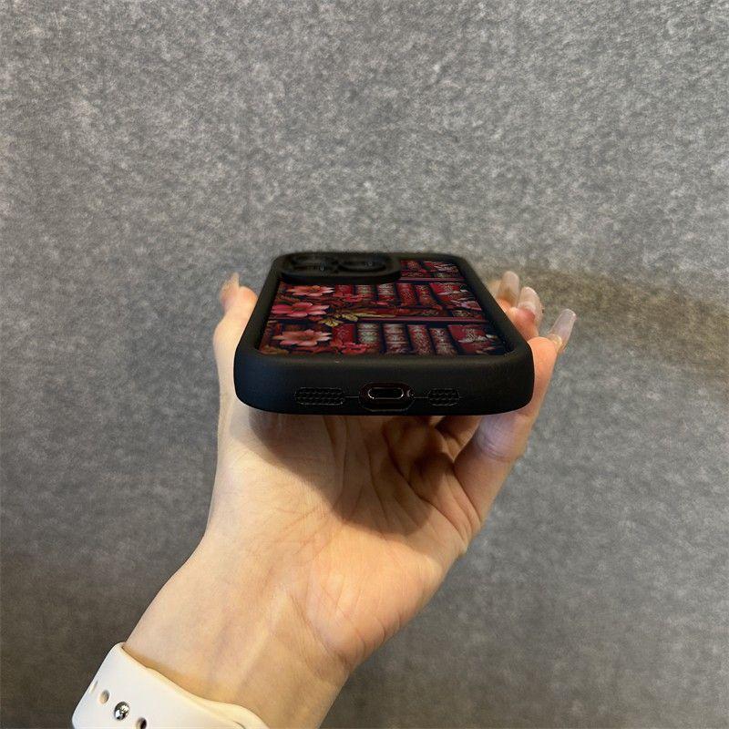 Puķu plaukta gleznas mīksts tālruņa maciņš iPhone 16 15 14 13 12 11 Pro Max XS X XR 7 8 Plus 15 16 PRO SE2 triecienizturīgs vāciņš_voghion.com
