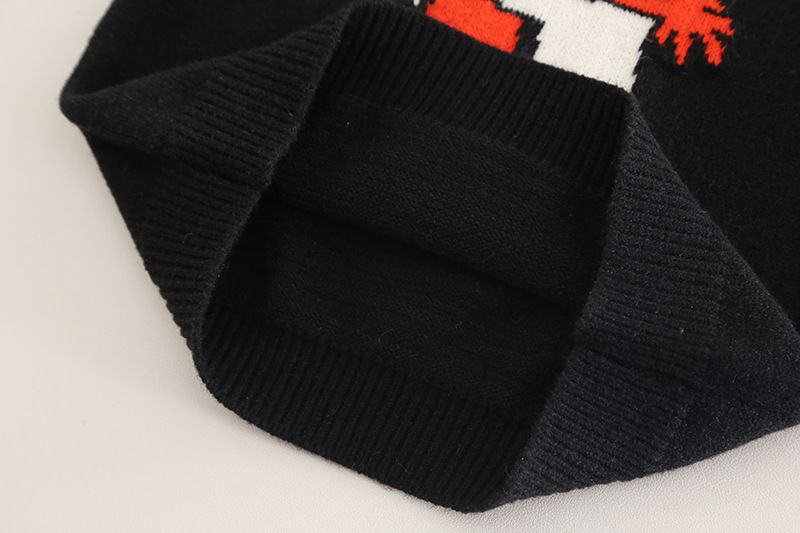 Illustrationsdesign ~ Koreanische Version des lockeren Cartoon-Pullovers für Kinder, stilvolle, vielseitige Strickweste für Jungen und Mädchen,_voghion.com