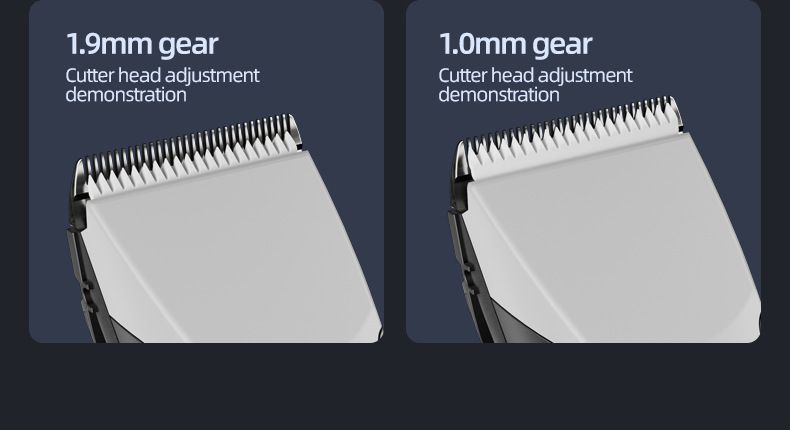 Tagliacapelli professionale senza fili 907 - Lama in lega di titanio, impostazioni regolabili, silenzioso e impermeabile per uomini, donne e animali domestici_voghion.com