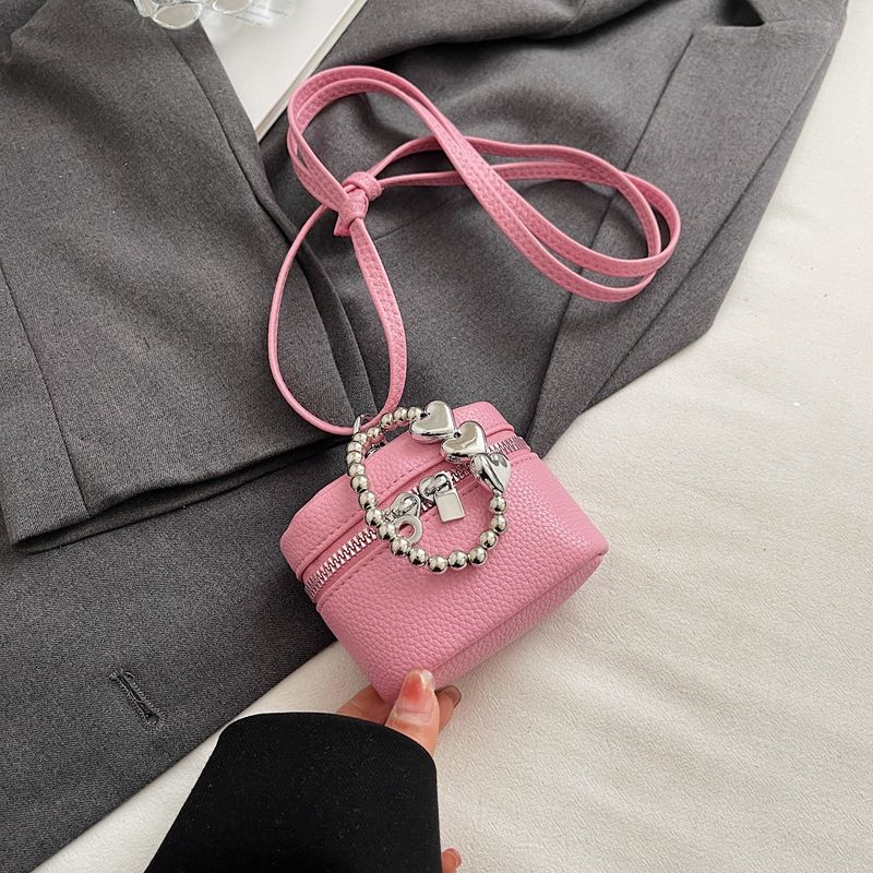 Bolso de mano premium 2025, nuevo, versátil y de moda, con cremallera, bandolera, minibolso decorativo con auriculares para mujer_voghion.com