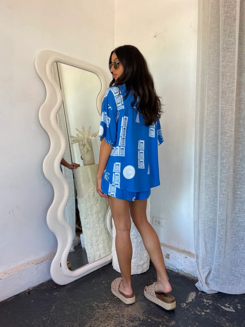 Women's Fashion Casual Suit Printed Shorts Tie-Draw Elastic _voghion.com