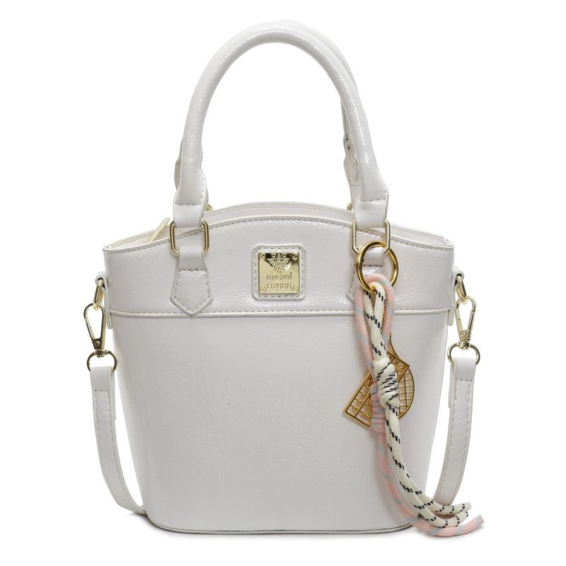 Nuova borsa a mano in tinta unita, tendenza moda, borsa a tracolla versatile da donna, borsa a secchiello di alta gamma per donna_voghion.com