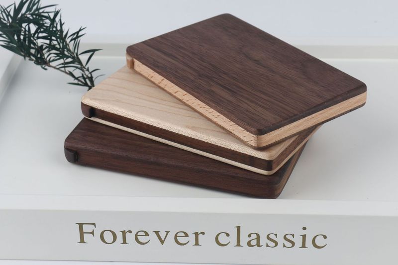 New Wooden Black Walnut Portable Holder Multifunctional High-end Business Gift Card Storage Box_voghion.com