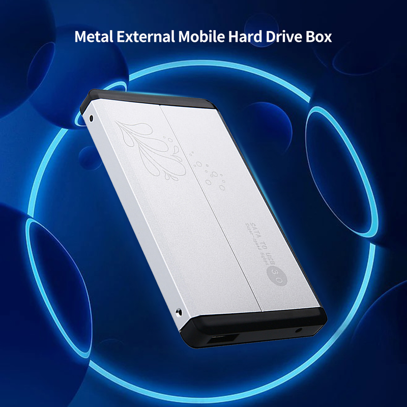 2.5 Inch Mobile Hard Drive Case Universal Tool Free Shockproof Data Portable SATA to USB3.0 SSD External Storage HDD Box_voghion.com