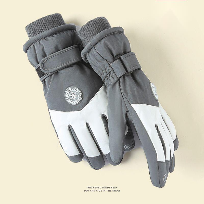 Skijacke für Herren und Damen im Winter, mit Fleece-Wärme verdickt, Touchscreen zum Schutz vor Wind und Kälte, Radfahren im Freien_voghion.com