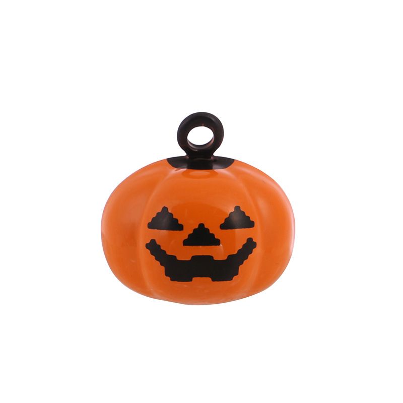 Accesorios de decoración de Halloween transfronterizos Dibujos animados de Navidad Pequeña campana Mueca de calabaza Muñeco de nieve Colgante de campana de cobre_voghion.com