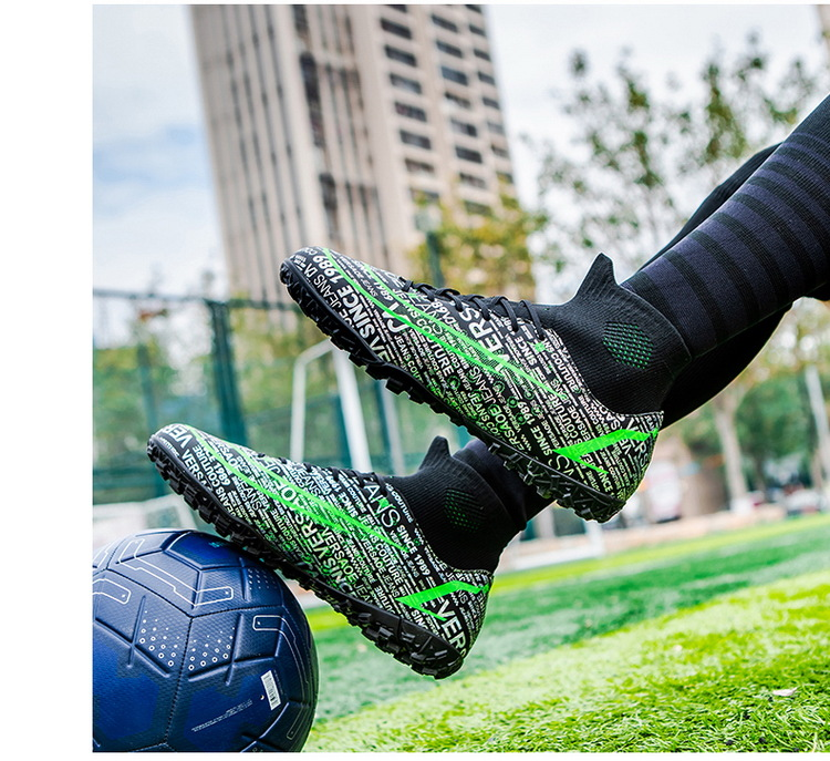Scarpa da calcio alta per ragazzi e ragazze, tf spiker, turf foot, scarpe da allenamento per campus_voghion.com