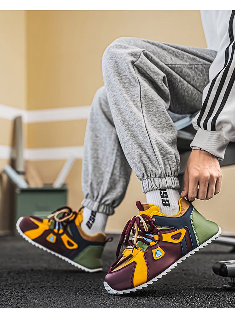 Chain Casual Sports Dad Thick Sole Elevated Men's And Women's Shoes_voghion.com