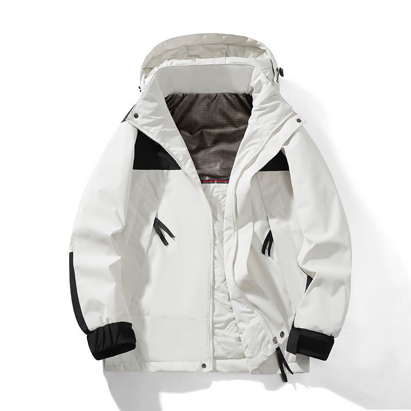 Winterverdickte Baumwolljacke für Männer und Frauen, warme Bergsteigerjacke mit Farbblock, neues Paar Outdoor-Graphen_voghion.com