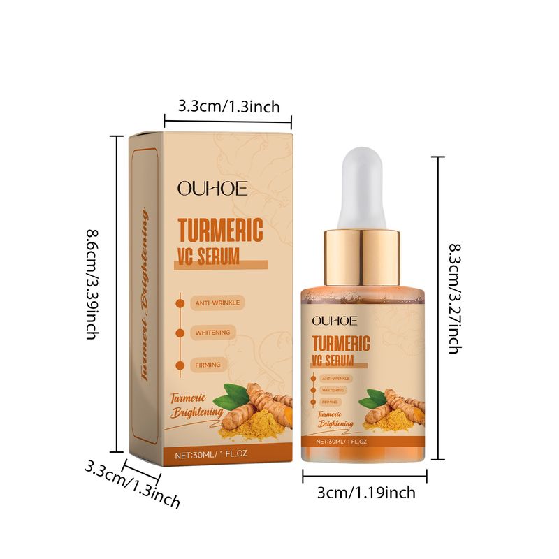 OUHOE Turmeric Face Essence Hydrating And Moisturizing Gently Moisturizing And Brightening Facial Skin Delicate Care Essence_voghion.com