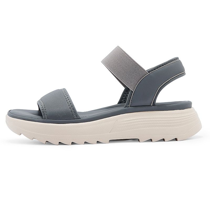 5026-3 New 2025 Spring Summer Casual Non-Slip Elastic Beach Wedge Large Size Women's Slippers_voghion.com