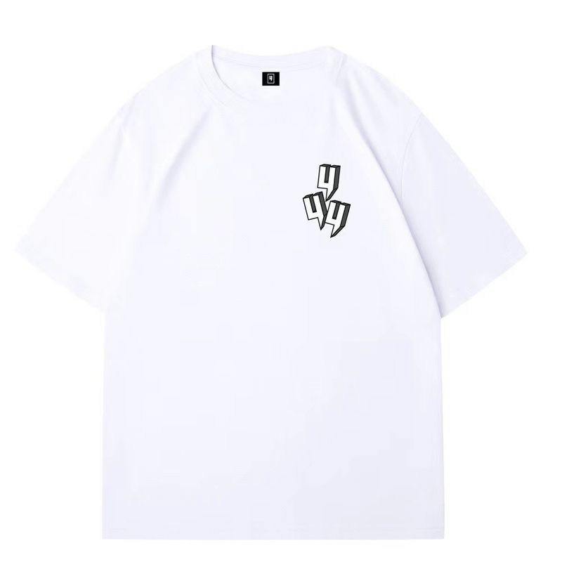 2025 New Fashion Brand 3D Number 4 Printed T-Shirt Gothic High Street Casual Regular Shoulder Top_voghion.com