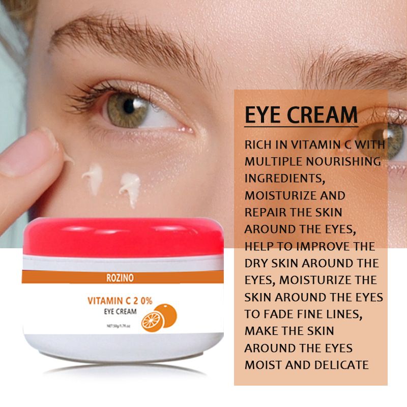 VC Pflegende, feuchtigkeitsspendende, straffende, schwarze Augenringe reduzierende, erfrischende und feuchtigkeitsspendende Augencreme für beide Augen_voghion.com